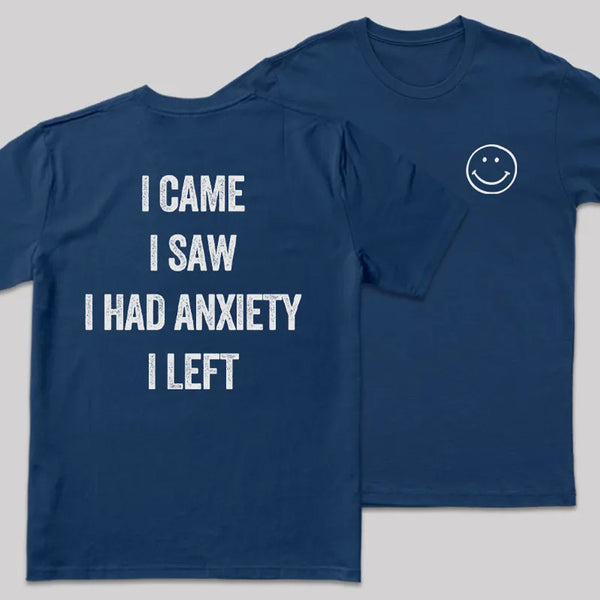 Social Anxiety Chronicles Front and Back Printed Entrageek T-Shirt