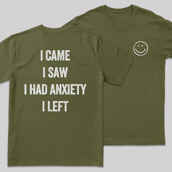 Social Anxiety Chronicles Front and Back Printed Entrageek T-Shirt