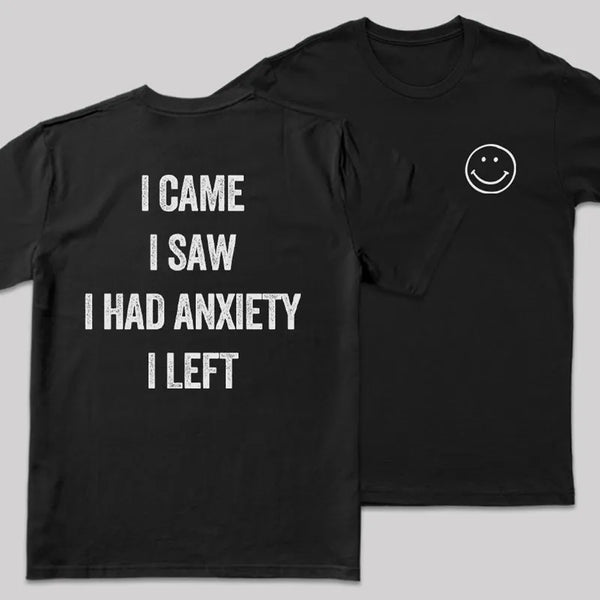 Social Anxiety Chronicles Front and Back Printed Entrageek T-Shirt