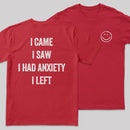 Social Anxiety Chronicles Front and Back Printed Entrageek T-Shirt