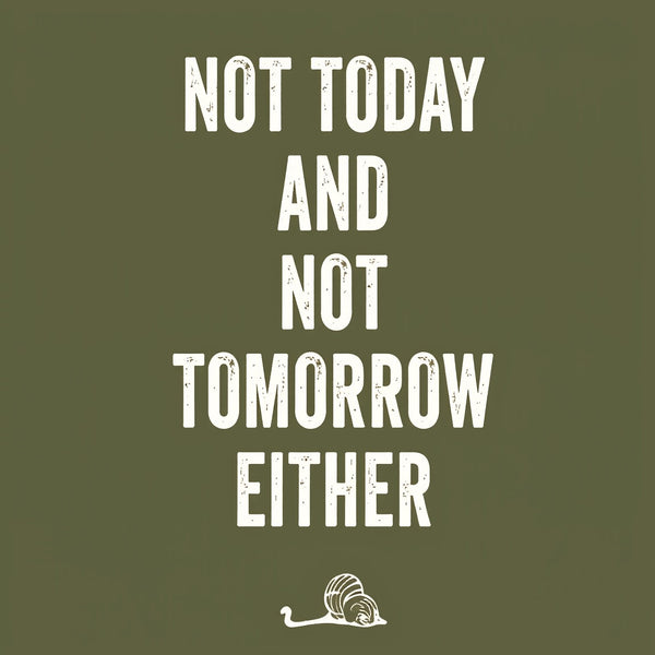 MEH Not Today Front and Back Printed Entrageek T-Shirt
