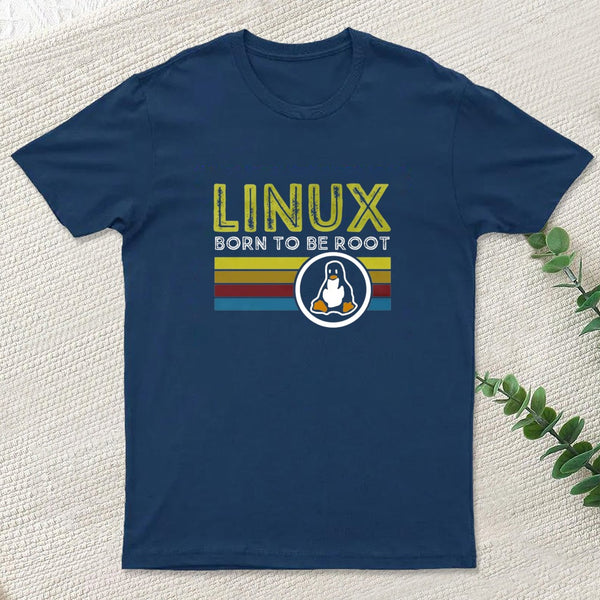 Linux Born To Be Root Entrageek T-Shirt