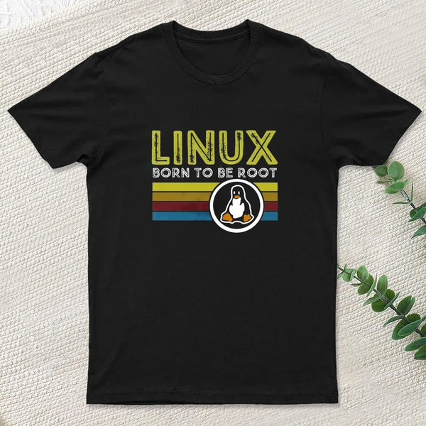 Linux Born To Be Root Entrageek T-Shirt