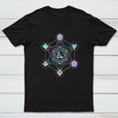Scifi Holographic Geometric Dice T-Shirt