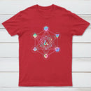 Scifi Holographic Geometric Dice T-Shirt