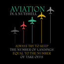 Funny Pilot Aviation In A Nutshell Entrageek T-Shirt