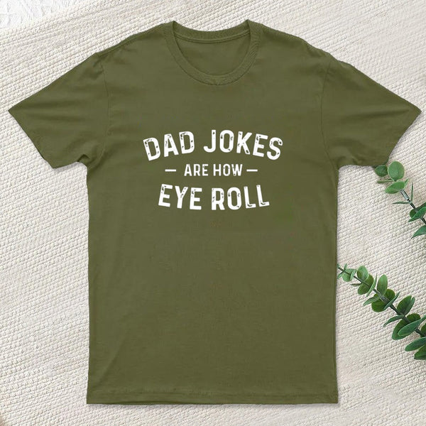 Attitude Towards Dad Jokes Entrageek T-Shirt