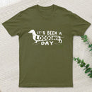 Dachshund Dog Its Been a Long Day Nerd T-Shirt