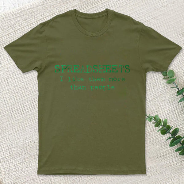 Spreadsheet Excel Entrageek T-Shirt