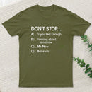 Dont Stop 80S Songs Multiple Choice Entrageek T-Shirt