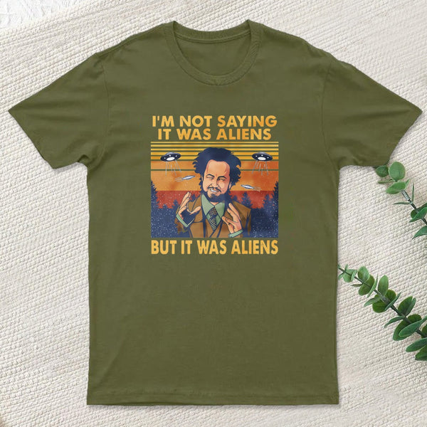 Giorgio Tsoukalos Aliens It Was Aliens Entrageek T-Shirt