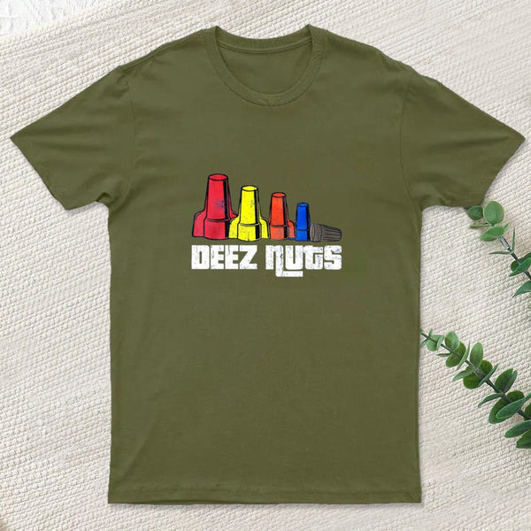 Deez Nuts Electrician Nerd T-Shirt
