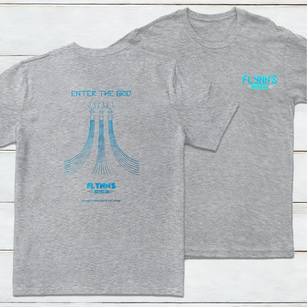 Enter The Grid Front And Back Printing Entrageek T-Shirt