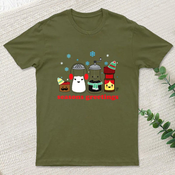 Seasons Greetings Entrageek T-Shirt