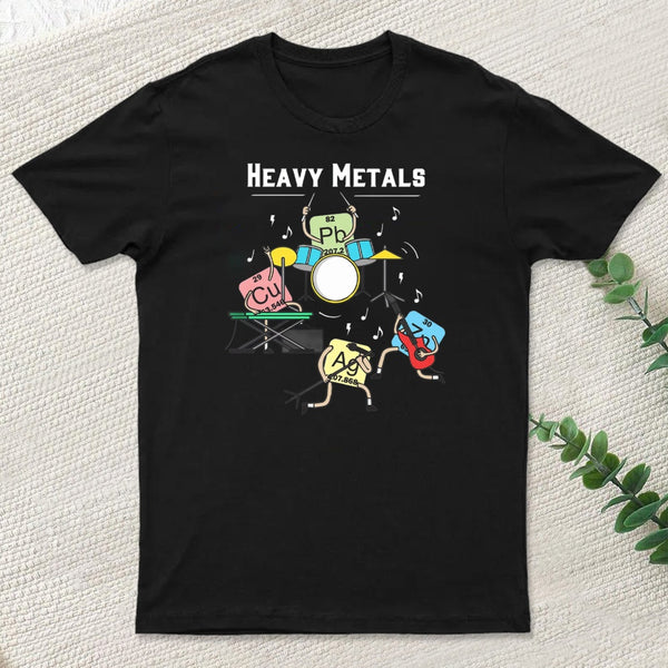 Heavy Metals Rock Chemistry Physics Periodic Table Of Elements Entrageek T-Shirt