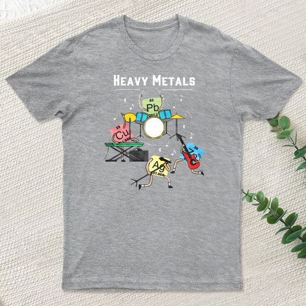 Heavy Metals Rock Chemistry Physics Periodic Table Of Elements Entrageek T-Shirt