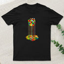Rainbow Abstraction Melted Cube T-Shirt