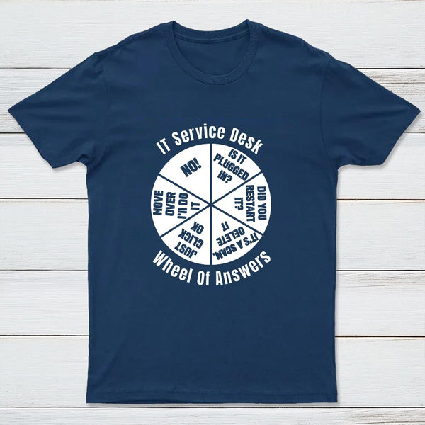 It Service Desk Wheel Of Answer T-Shirt