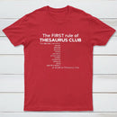 The First Rules Of Thesaurus Club T-Shirt
