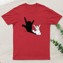 Funny Rabbit Hand Shadow T-Shirt