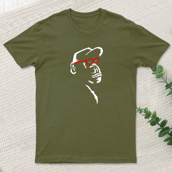 Chimp With Red Glasses T-Shirt