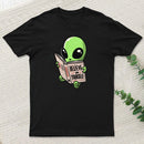 Believe In Yourself Funny Book Alien T-Shirt