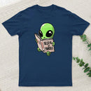 Believe In Yourself Funny Book Alien T-Shirt