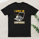 Funny Cat Of A Computer Scientist T-Shirt