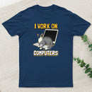 Funny Cat Of A Computer Scientist T-Shirt