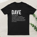 Personalized Definition Funny Dave T-Shirt