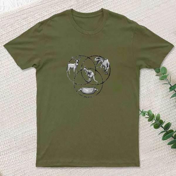 Kangaroo Venn Diagram T-Shirt