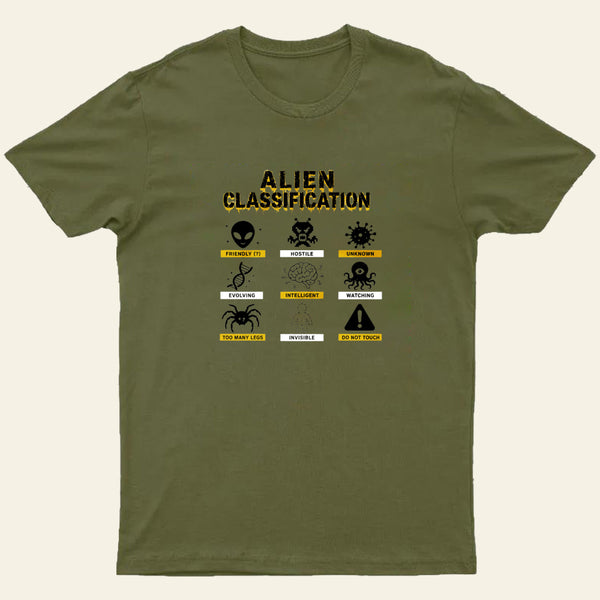 Alien Classification Entrageek T-Shirt