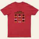 Alien Classification Entrageek T-Shirt