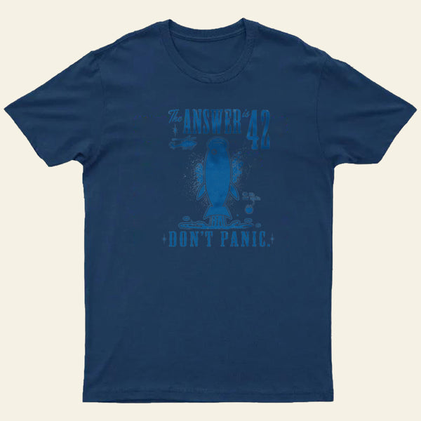 The Answer Is 42 Don't Panic Entrageek T-Shirt