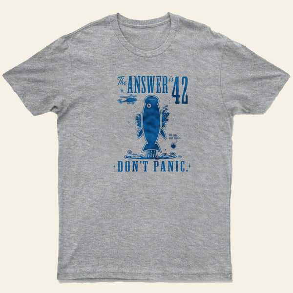 The Answer Is 42 Don't Panic Entrageek T-Shirt