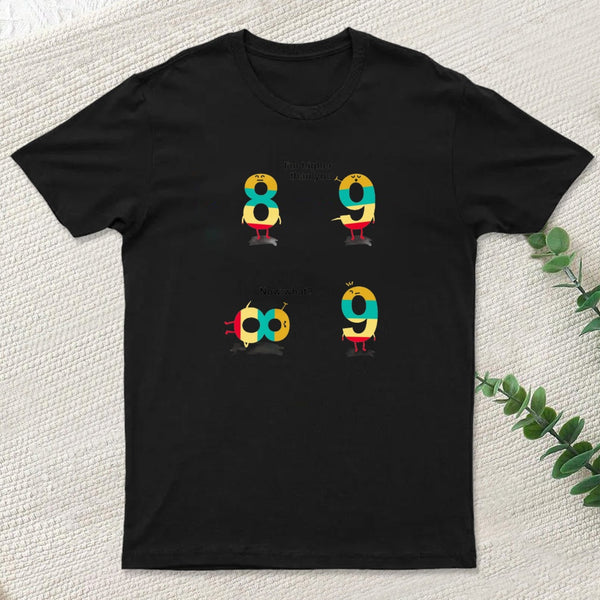 8 9 Math Teacher Funny T-Shirt