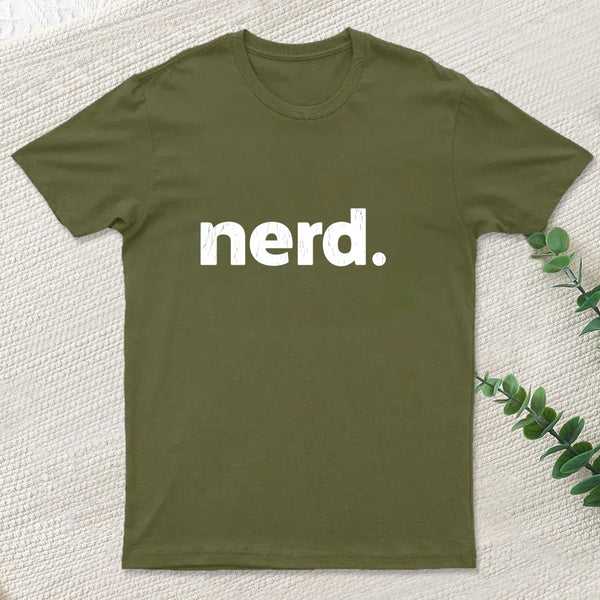 Nerd Vintage Grunge Effect T-Shirt