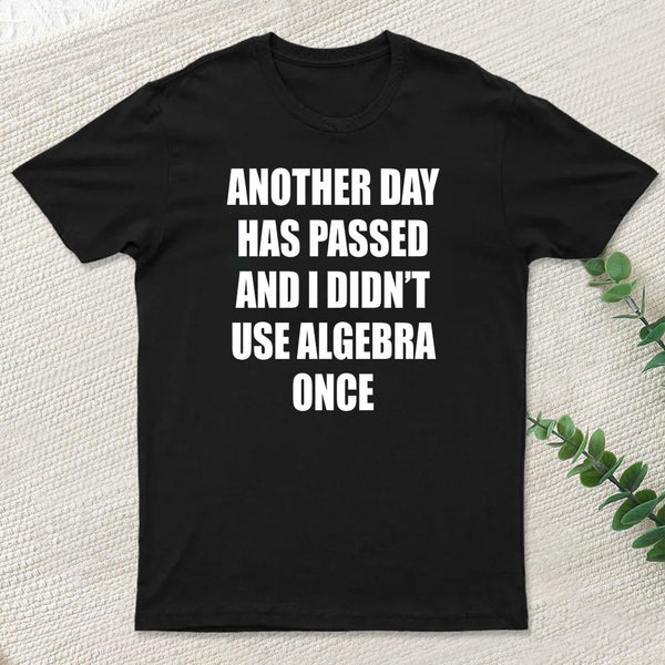 Another Day Has Passed And I Didn'T Use Algebra Once T-Shirt