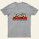 Defunct PSA Airlines 70s 80s Pacific/California T-Shirt