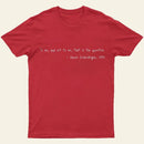Shakespeare meets Schrodinger. White text on dark T-Shirt