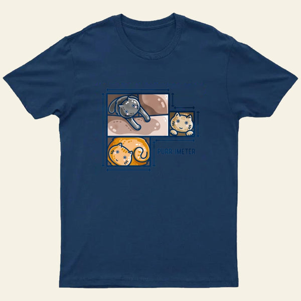 Purr-imeter Maths Cat Pun T-Shirt