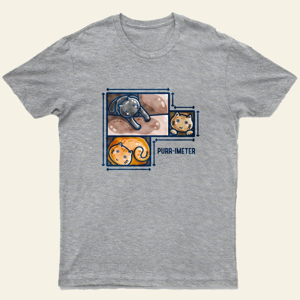 Purr-imeter Maths Cat Pun T-Shirt