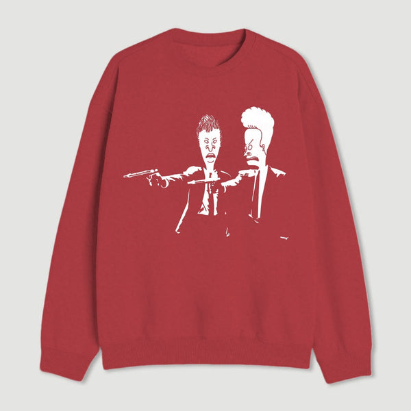 Beavis And Butthead Pulp Fiction Nerd Sweatshirt