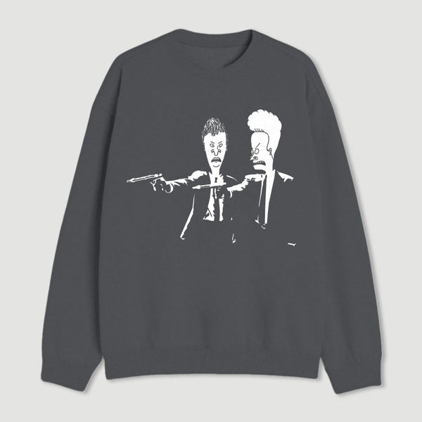 Beavis And Butthead Pulp Fiction Nerd Sweatshirt