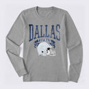 Vintage Football Hometown Team Print Long Sleeve T-Shirt