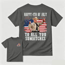Smokey and the Bandit 4th of July Funny Sumbitches Independence Day T-Shirt