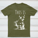 This Is Bull On Toilet Pure Cotton Short Sleeve T-Shirt
