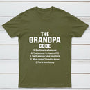 The Grandpa Code Fun Mandatory Yes Always Pure Cotton Short Sleeve T-Shirt