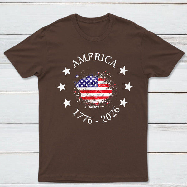 America 250Th Anniversary Patriotic Usa Flag Graphic T-Shirt