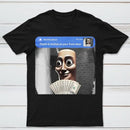 There is movement at your front door Tung Tung Tung Sahur meme cotton T-shirt